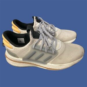 Stylish Gray and Yellow Sneakers